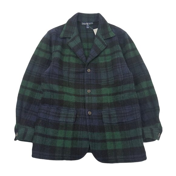 Polo Ralph Lauren Jackets & Blazers - Vintage Ralph Lauren Wool Plaid Blazer Jacket Women's 8